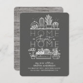 Zuhause Sweet Zuhause Succulent Moving Ankündigung (Vorne/Hinten)