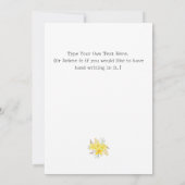 Zuhause Sweet Zuhause Summer Blume Chic Housewarmi Karte (Rückseite)