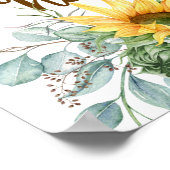 Zuhause Sweet Zuhause Sunflower Poster (Ecke)