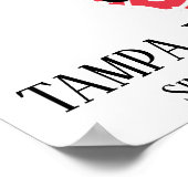 Zuhause Sweet Zuhause Tampa Florida Roter Staat Ka Poster (Ecke)