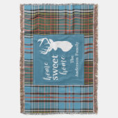 Zuhause Sweet Zuhause Tartan Anderson Kariert Pers Decke (Vorderseite Vertikal)