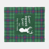 Zuhause Sweet Zuhause Tartan Duncan Kariert Person Fleecedecke (Vorderseite (Horizontal))