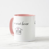Zuhause Sweet Zuhause Tasse (Vorderseite Links)