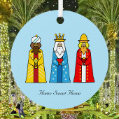 Zuhause Sweet Zuhause & Three Wise Men Ornament Aus Metall