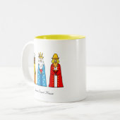 Zuhause Sweet Zuhause & Three Wise Men Zweifarbige Tasse (Vorderseite Links)