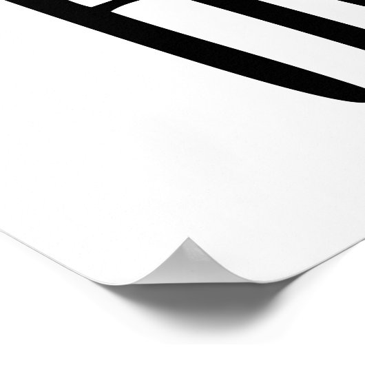 Zuhause Sweet Zuhause Typografy Poster (Ecke)