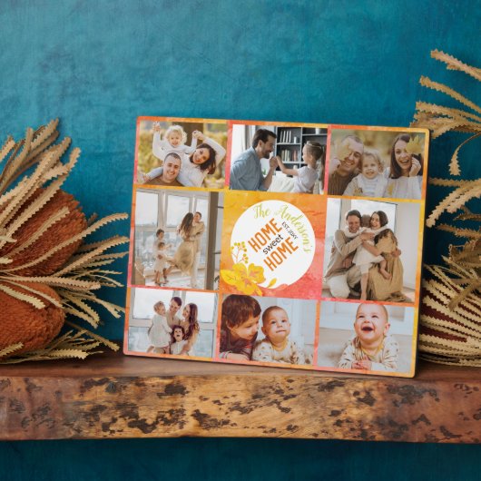 Zuhause Sweet Zuhause Unique Modern Foto Collage F Fotoplatte (Seite)