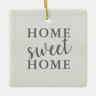 Zuhause Sweet Zuhause Unser erstes Weihnachten Keramikornament
