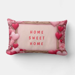 Zuhause Sweet Zuhause Valentine's Lumbar Kissen