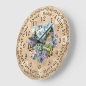 Zuhause Sweet Zuhause Vielen Dank Lord Wall Clock Große Wanduhr (Winkel)