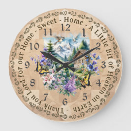 Zuhause Sweet Zuhause Vielen Dank Lord Wall Clock Große Wanduhr