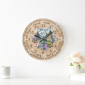 Zuhause Sweet Zuhause Vielen Dank Lord Wall Clock Große Wanduhr (Zuhause)