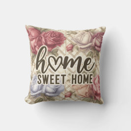 Zuhause Sweet Zuhause Vintag Floral Kissen