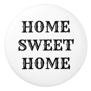 Zuhause Sweet Zuhause Vintag Style Keramik Pull Keramikknauf
