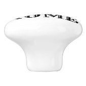 Zuhause Sweet Zuhause Vintag Style Keramik Pull Keramikknauf (Seitenansicht)