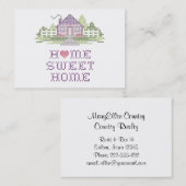 Zuhause Sweet Zuhause Visitenkarte (Vorne/Hinten)
