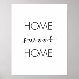 Zuhause Sweet Zuhause, Wall Art Print, Typografy P Poster