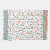 Zuhause Sweet Zuhause Watercolor Floral Muster Geschirrtuch (Horizontal)