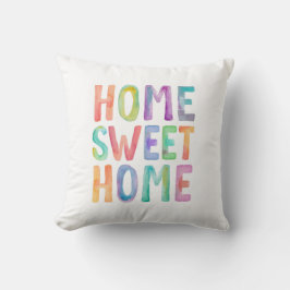 ZUHAUSE SWEET ZUHAUSE WATERCOLOR | KISSEN