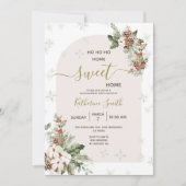 Zuhause Sweet Zuhause, Weihnachts-Party Einladung (Vorderseite)