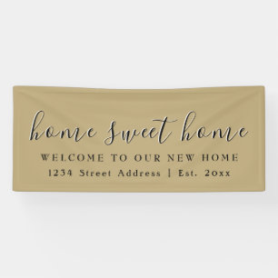 Zuhause Sweet Zuhause   Welcome Housewarming Party Banner
