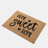 Zuhause Sweet Zuhause Welcome Mat Doormat Fußmatte (Schrägansicht)