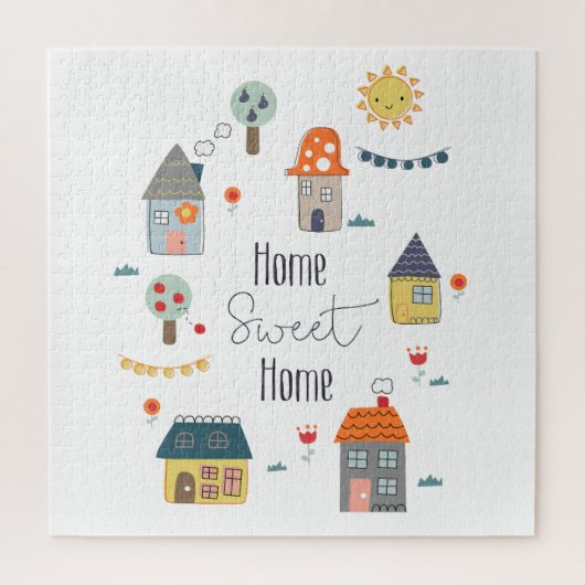 Zuhause Sweet Zuhause Welcome Puzzle (Vertikal)