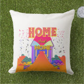 Zuhause Sweet Zuhause White Kissen (Gras)