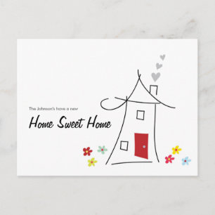 Zuhause Sweet Zuhause Wir haben die Postkarte vers