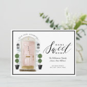 Zuhause Sweet Zuhause - Wir haben die rosa Wasserf Ankündigung (Stehend Vorderseite)