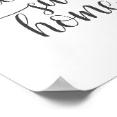 Zuhause Sweet Zuhause, Wohngestaltung drucken Poster (Ecke)