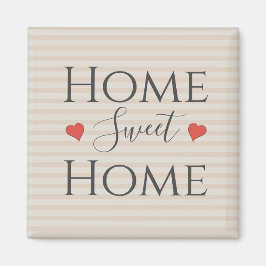 Zuhause Sweet Zuhause Zitat Niedlich Hearts Typogr Magnet