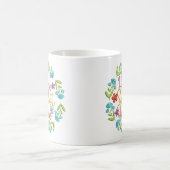 Zuhause Sweet Zuhause Zitat Schöne Blume Kaffeetasse (Mittel)