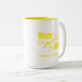 Zuhause Sweet Zuhause Zweifarbige Tasse (VorderseiteRechts)