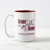 Zuhause Sweet Zuhause Zweifarbige Tasse (Links)