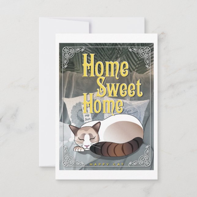 Zuhause Swey Zuhause - Happy Cat (Vorderseite)