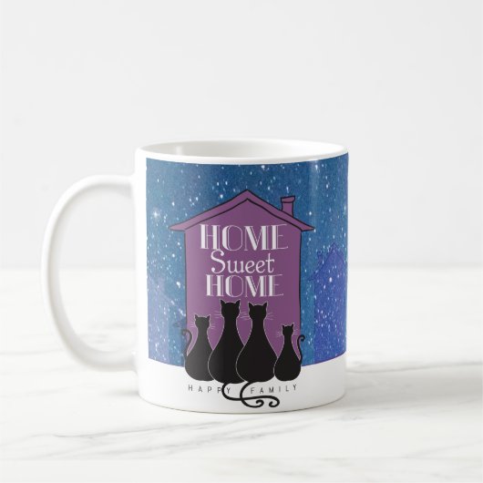 Zuhause Swey Zuhause - Happy Family Kaffeetasse (Links)