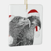 ZUHAUSE SWFL NEST EAGLE EYE SPARKLE WEIHNACHTSMANN KERAMIKORNAMENT (Rechts)