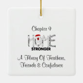 ZUHAUSE SWFL NEST EAGLE EYE SPARKLE WEIHNACHTSMANN KERAMIKORNAMENT (Rückseite)