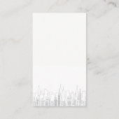 Zuhause-Symbol | City Skyline Visitenkarte (Rückseite)