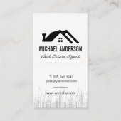 Zuhause-Symbol | City Skyline Visitenkarte (Vorderseite)