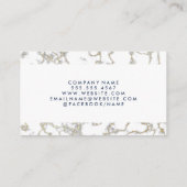 Zuhause-Symbol für Real Anwesen | Goldmarmor Visitenkarte (Rückseite)