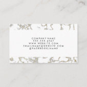 Zuhause-Symbol für Real Anwesen | Goldmarmor Visitenkarte (Rückseite)