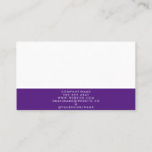 Zuhause-Symbol für Real Anwesen | Lila Trimm Visitenkarte (Rückseite)