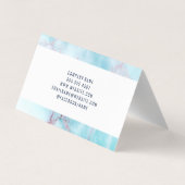 Zuhause-Symbol für Real Anwesen | Ocean Granite Visitenkarten (Rückseite)