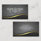 Zuhause-Symbol | Hintergrund für metallisch gebürs Visitenkarte (Vorne/Hinten)