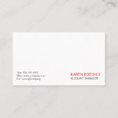 Zuhause-Symbol | Real Anwesen | Marmor Visitenkarte (Rückseite)