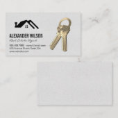 Zuhause-Symbol | Schlüssel Visitenkarte (Vorne/Hinten)