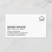 Zuhause-Symbol und -Tasten Visitenkarte (Rückseite)