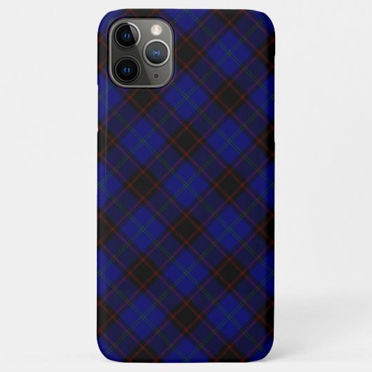 Zuhause tartan blau kariert Case-Mate iPhone hülle (Rückseite)